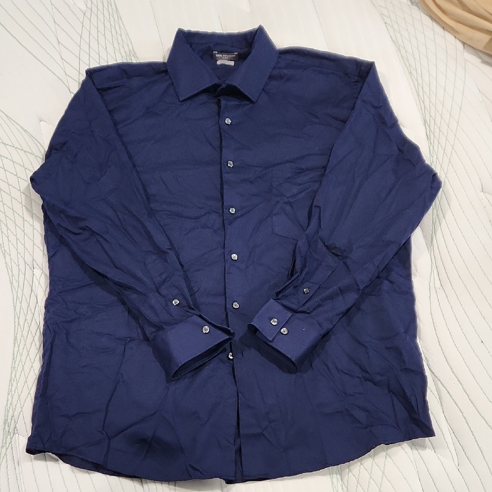 Van Heusen Flex Dark Blue Shirt